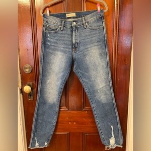 GAP 1969 High Rise Slim Straight Distressed Jeans - Women’s Size 30